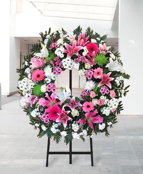 Couronne funéraire — fleurs de deuil Paris