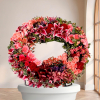 Couronne Albâtre — fleurs de deuil livrees a Paris