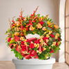 Couronne Classique — fleurs de deuil livrees a Paris