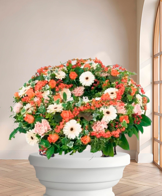 Couronne Hommage — fleurs de deuil livrees a Paris