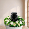 Couronne Lys Blanc — fleurs de deuil livrees a Paris