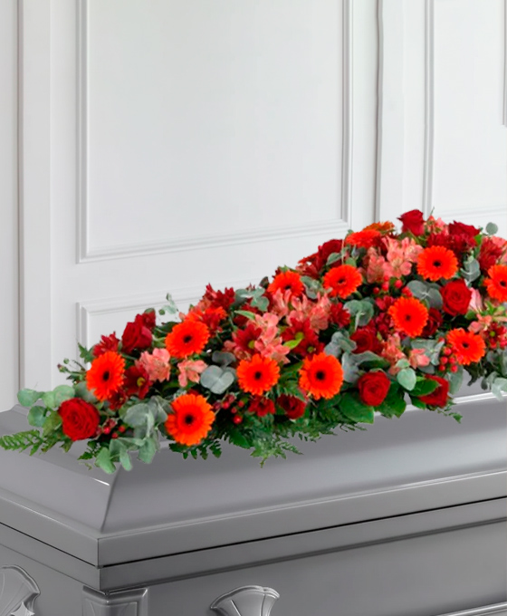 Dessus de Cercueil Classique — fleurs de deuil livrees a Paris